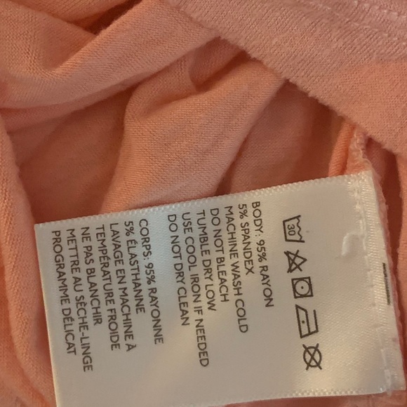 Truly Madly Deeply Peach Round Neck Oversized Tee - Picture 6 of 7